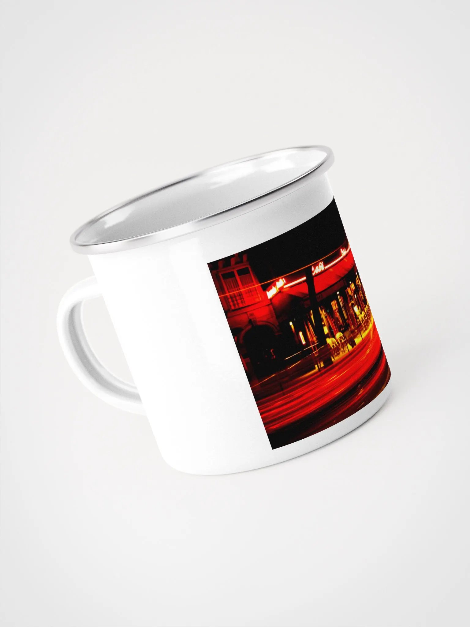 Cafe Bar at Night Enamel Mug product image (4)