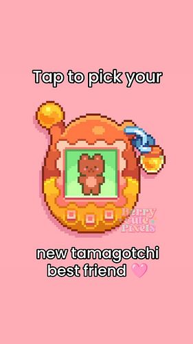 Which tamagotchi did you get? 👀 

(Possible seizure warning ⚠️)

#pixelart #cute #cuteart #tamagotchi #90saesthetic #90s #ret...