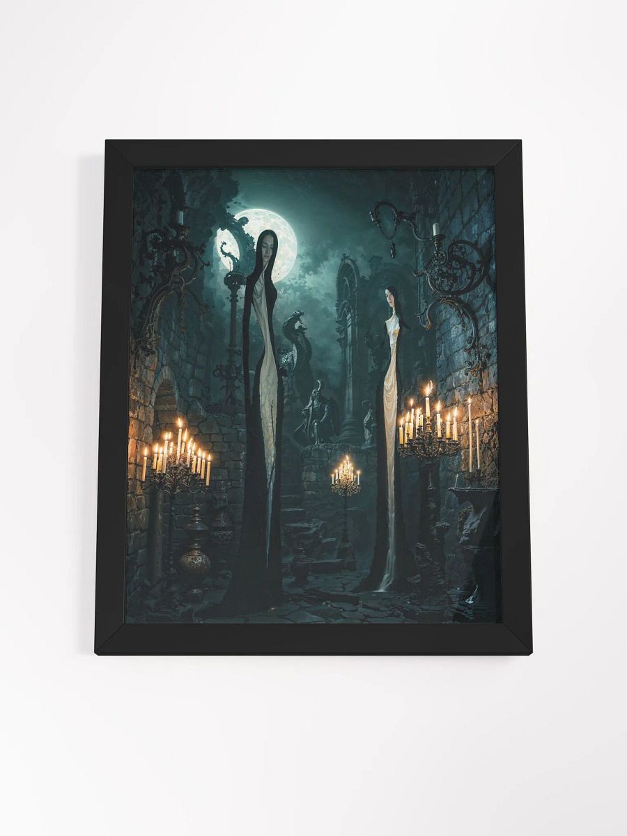 Gothic Moonlit Encounter Framed Print product image (16)