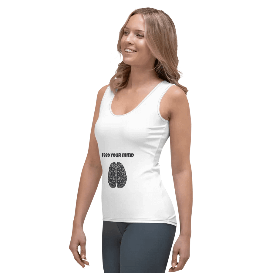 All-Over Print Women's Tank Top - Feed Your Mind product image (5)