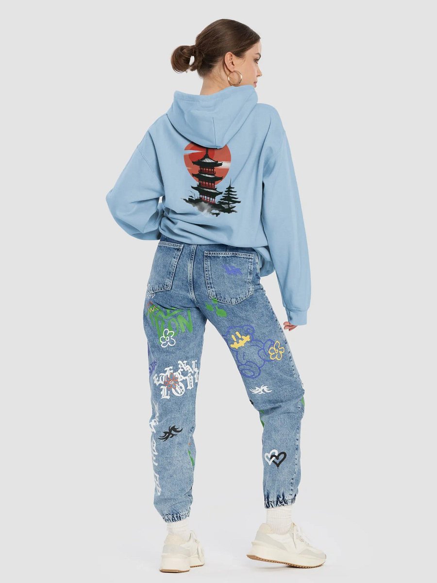 🔥 Japanese Sports Car & Samurai Temple Hoodie – Power & Tradition in One Design! 🚗⛩️ product image (9)