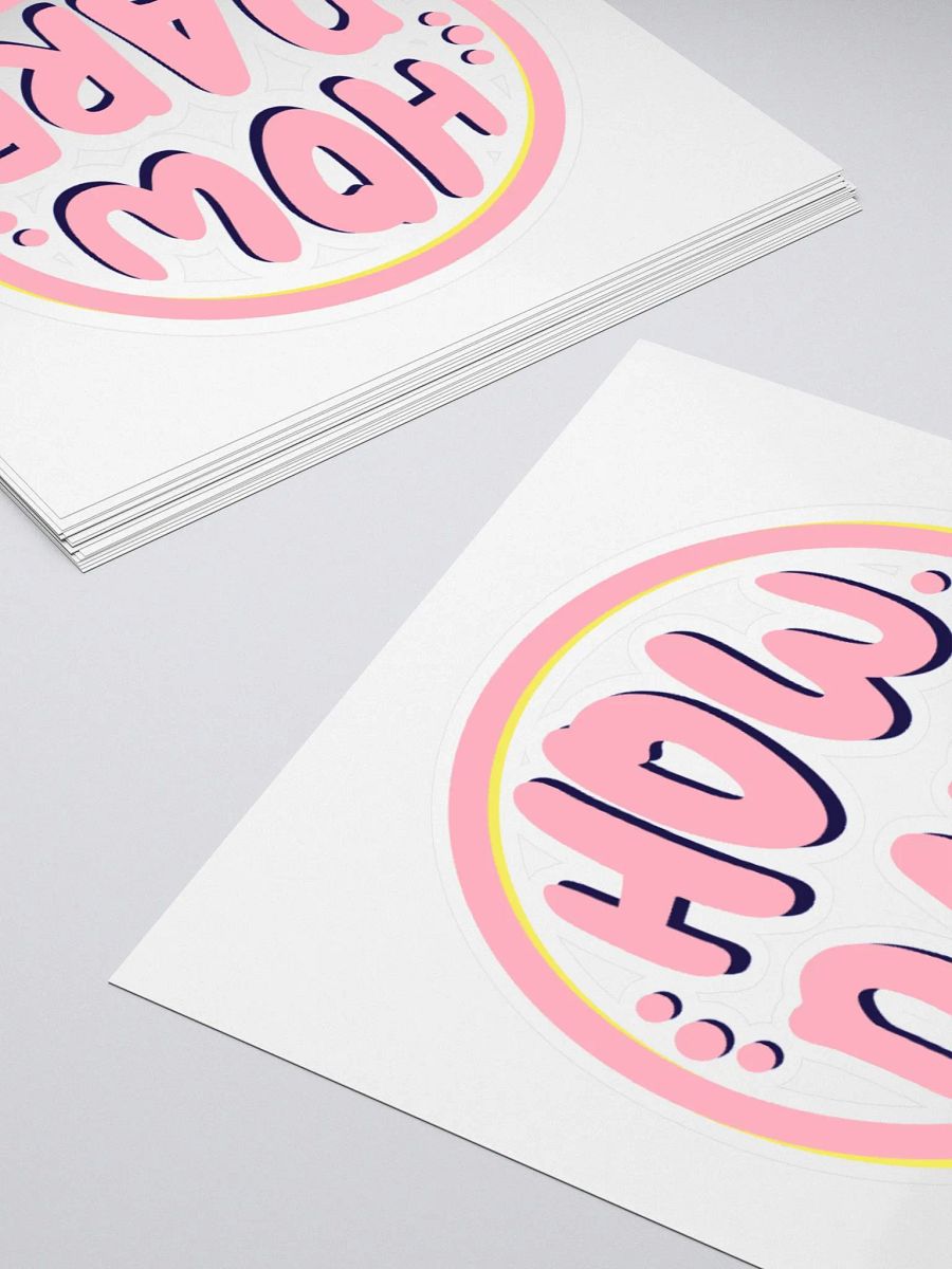 *new* How Dare Vinyl Sticker - Retro Pink product image (4)