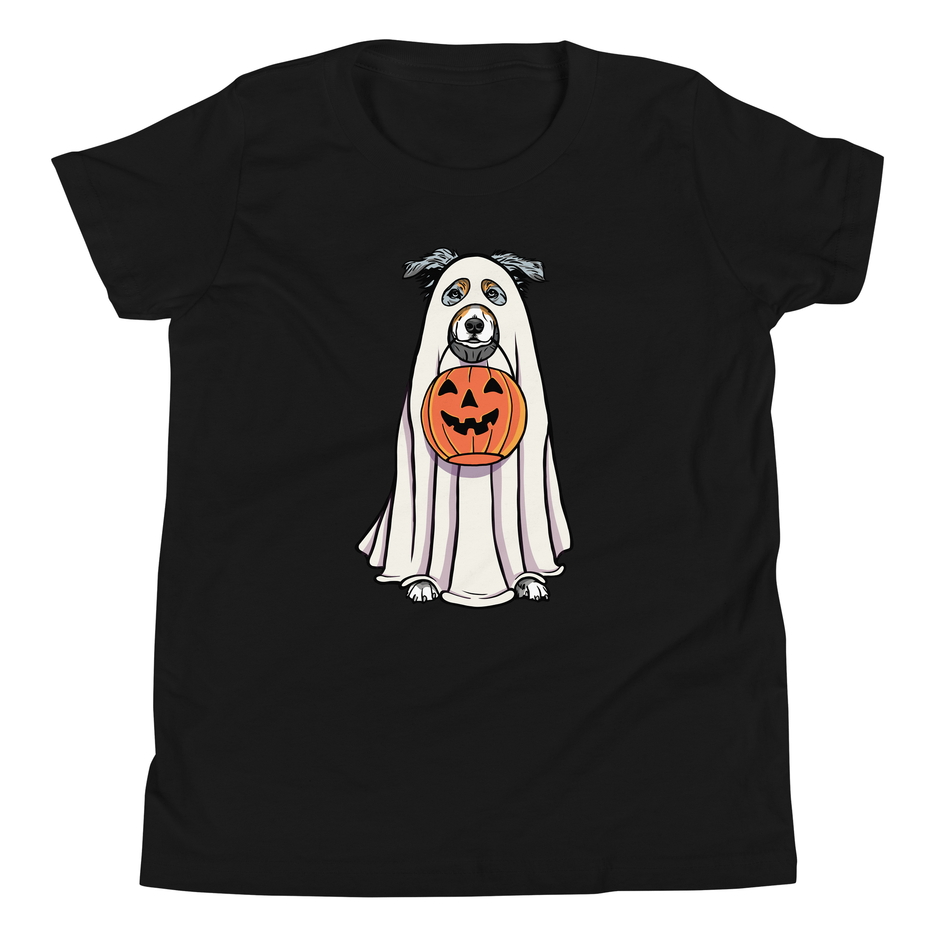 Halloween Australian Shepherd(Blue Merle) Youth T-Shirt product image (5)
