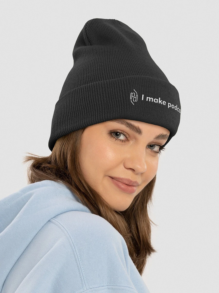 I make podcasts Touque/Beanie – Black product image (4)