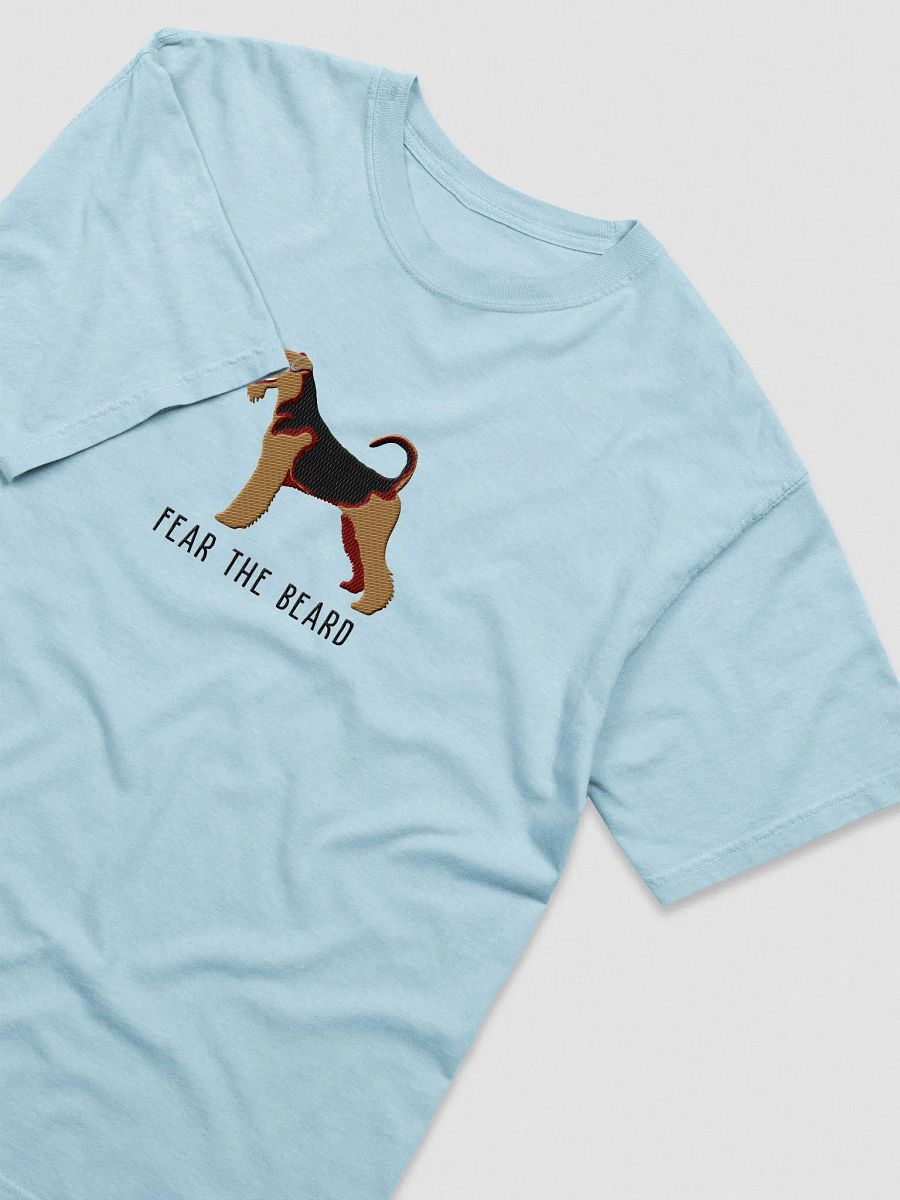 Fear the Beard T-Shirt(Embroidered) of an Airedale Terrier product image (6)