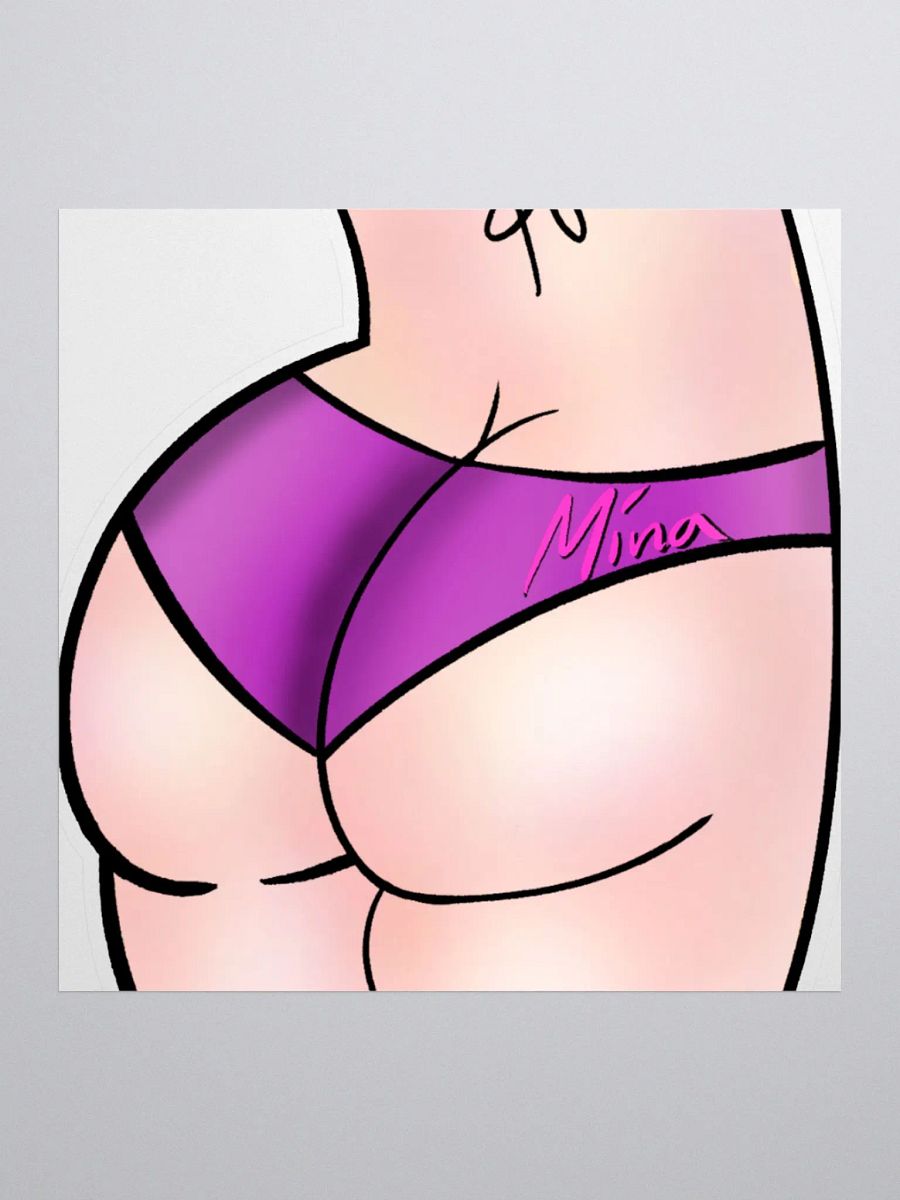 Mina's Purple Underwear Kiss Cut Stickers product image (1)