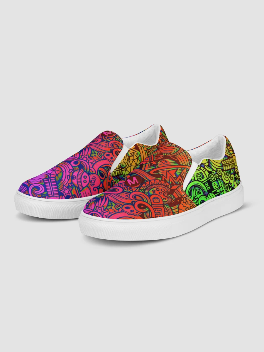 Rainbow Space Scribble - Women’s Slip-ons | #MadeByMELO product image (6)