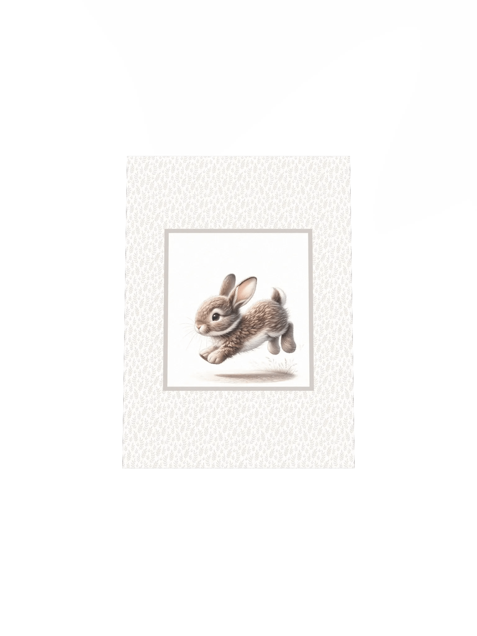 Cute Bunny with Zoomies, Boho Nursery Print product image (5)