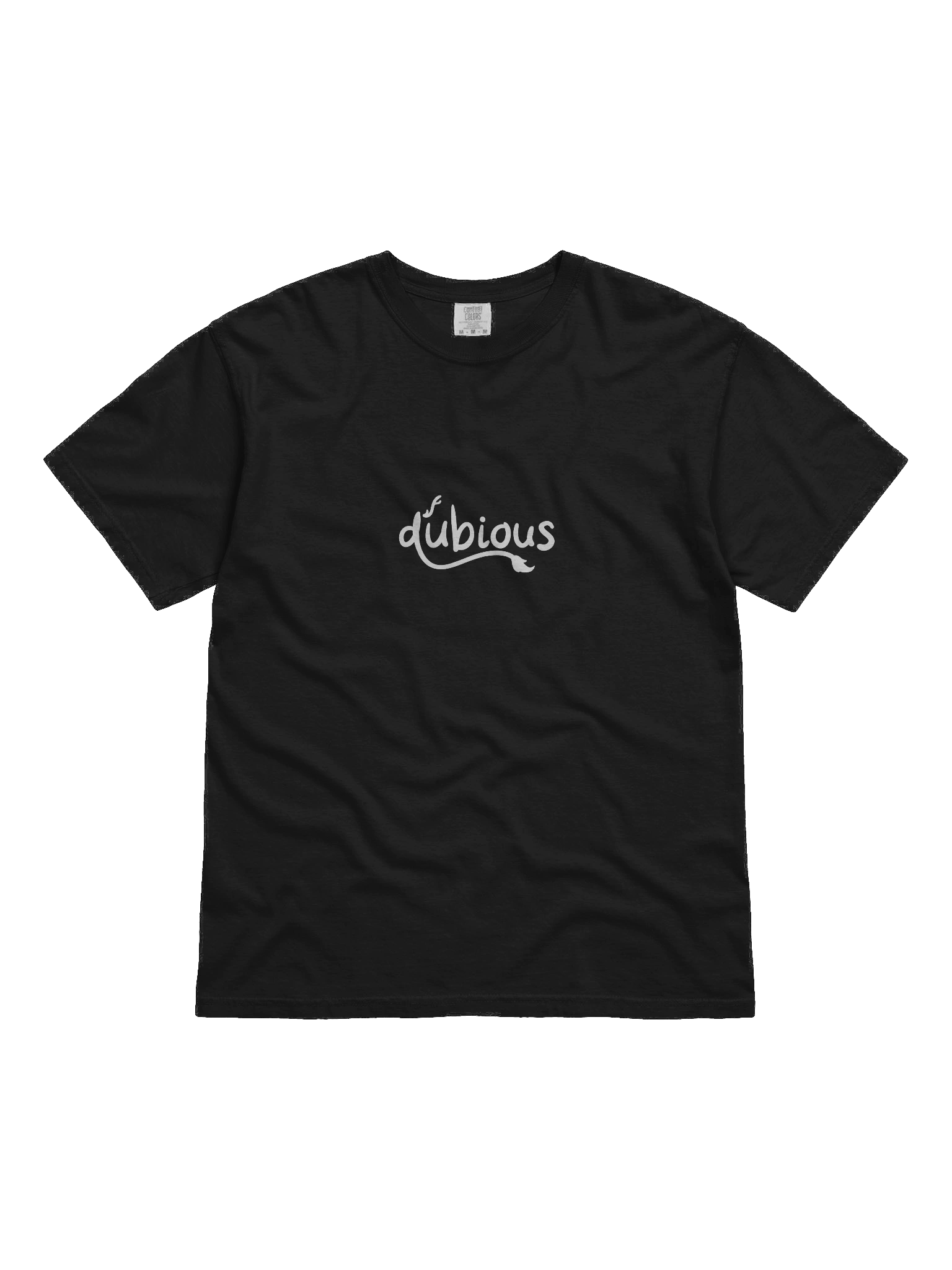 "DUBIOUS" Black T-Shirt product image (2)