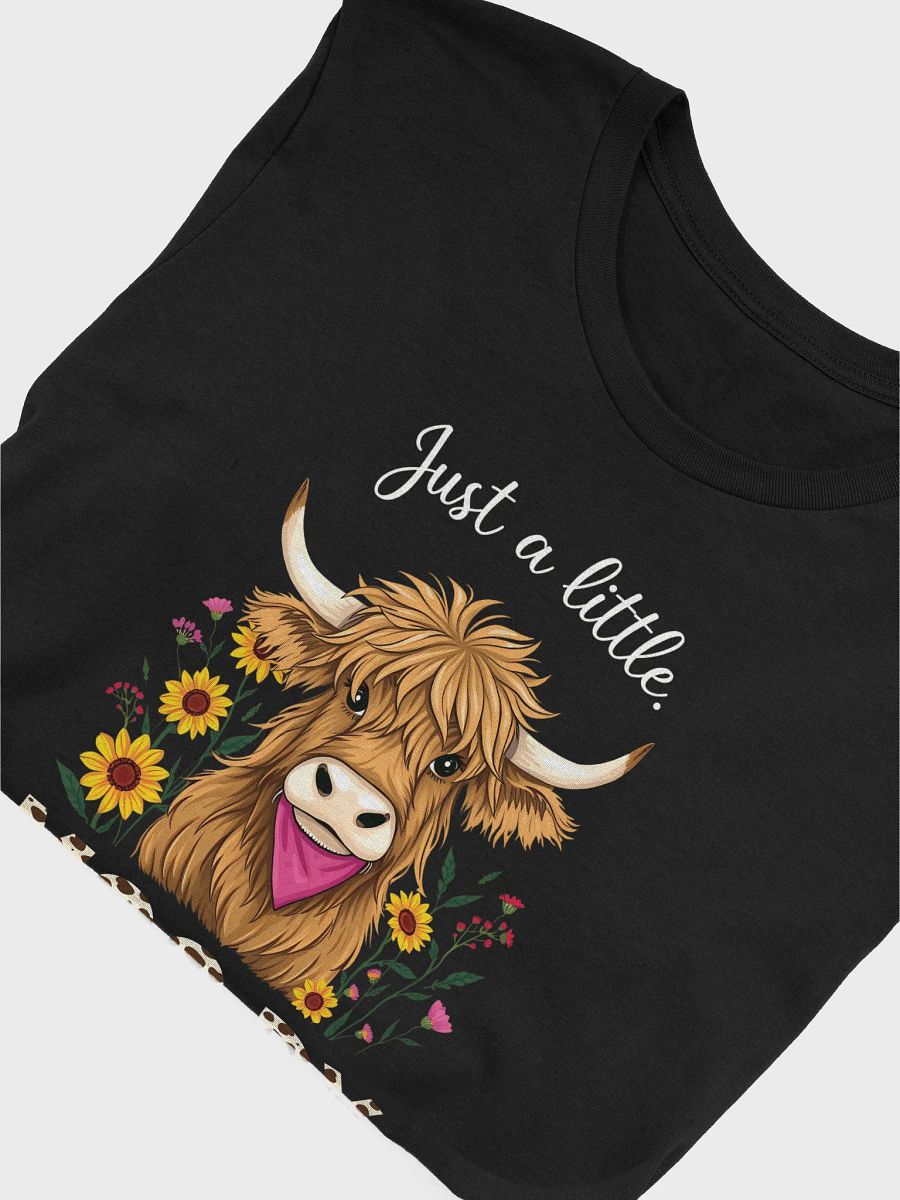 Just a Little Moody Highland Cow Easter T-Shirt product image (24)