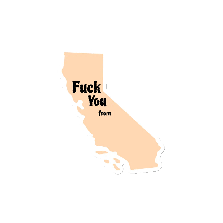 California Swear Word Silhouette Magnets product image (2)
