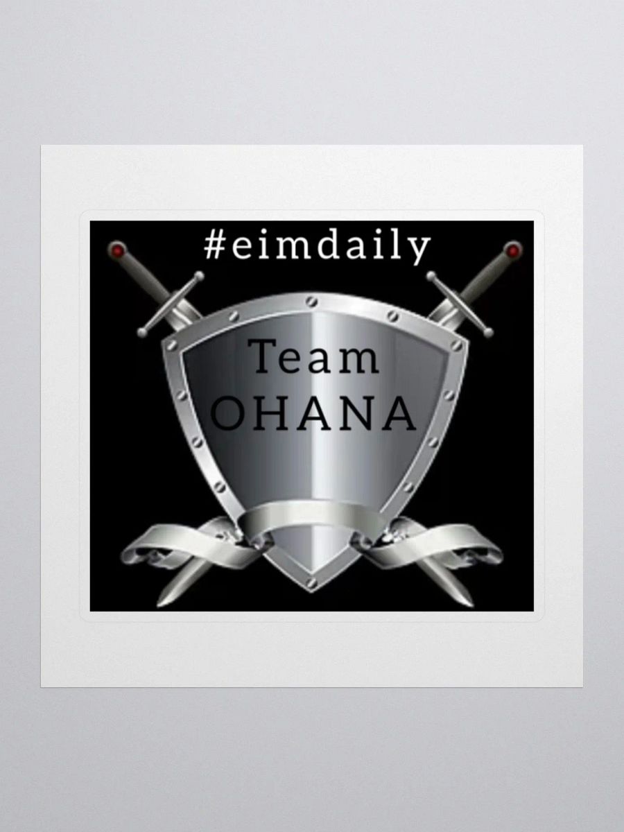 Team OHANA Shield Kiss Cut Stickers product image (1)