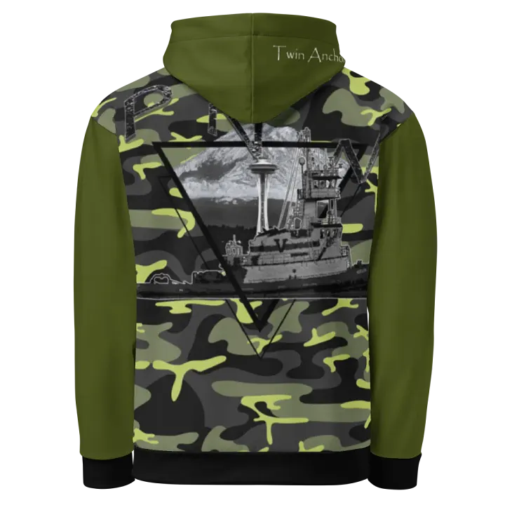 Camouflage & Green PNW 1 Hudson VB Hoodie product image (1)