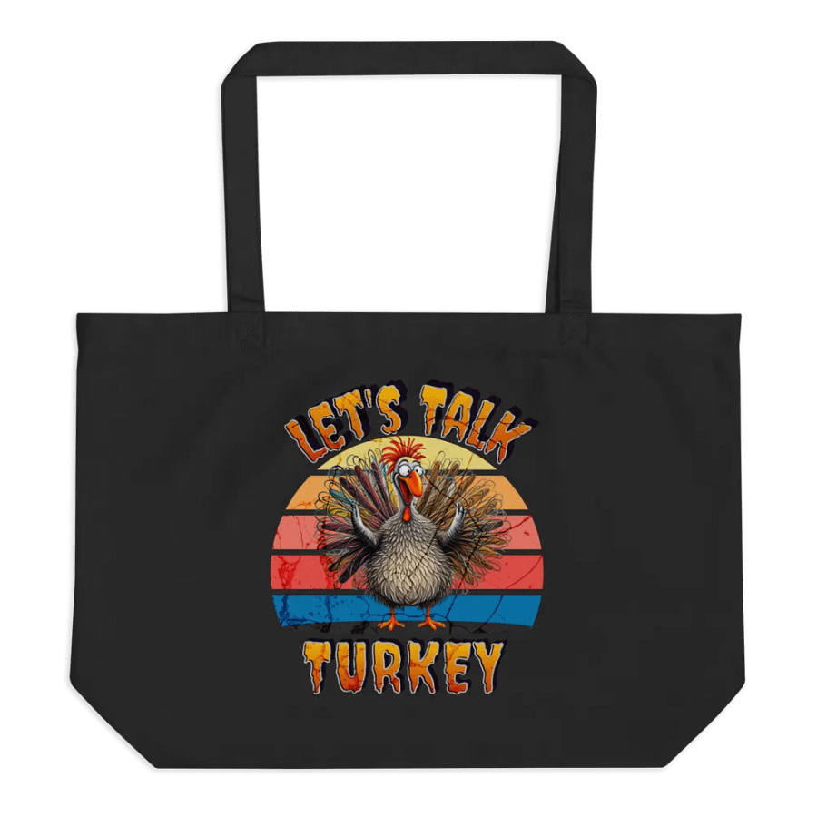 Lets Talk Turkey Chatty Eco Tote product image (1)