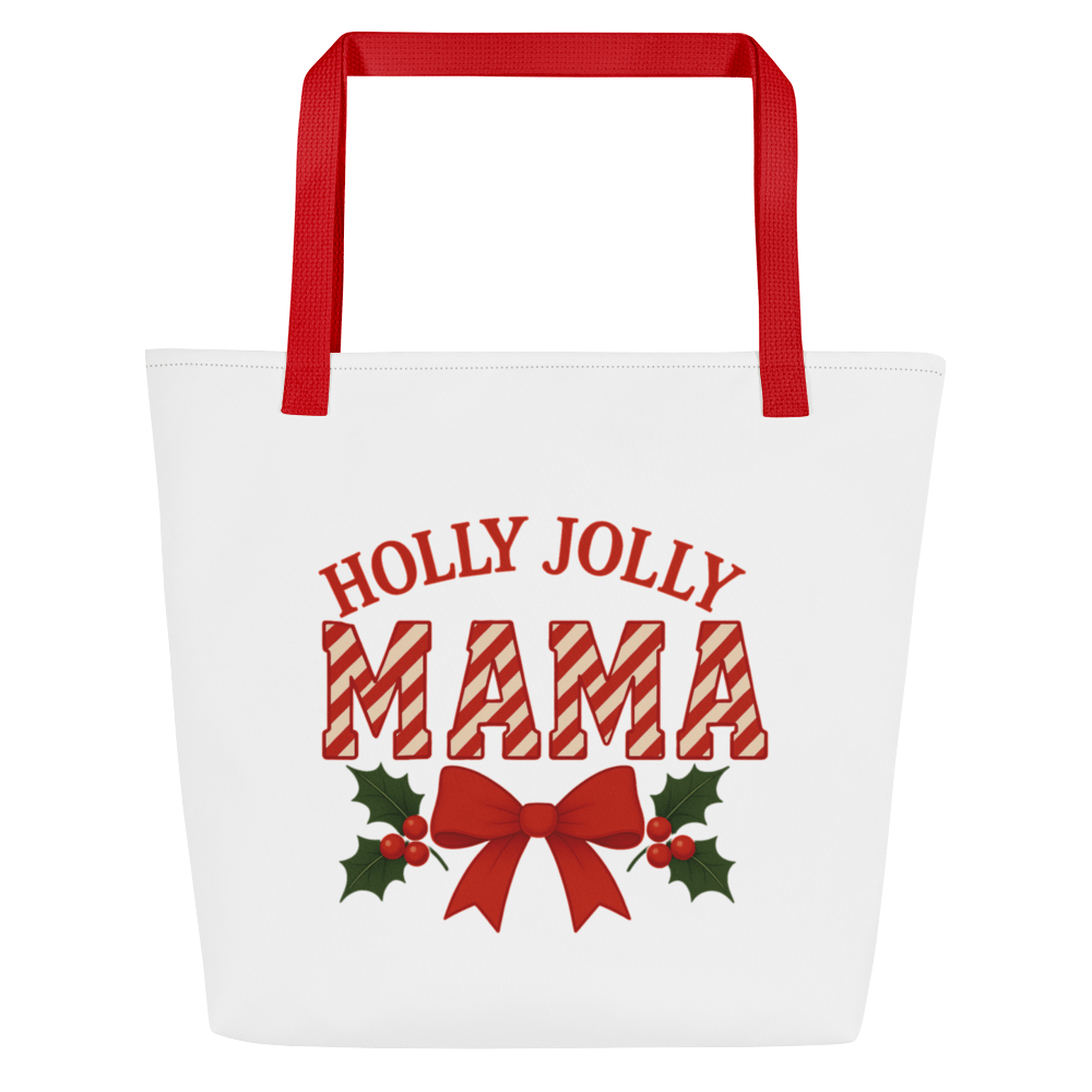 Holly Jolly Mama Festive Tote Bag product image (1)