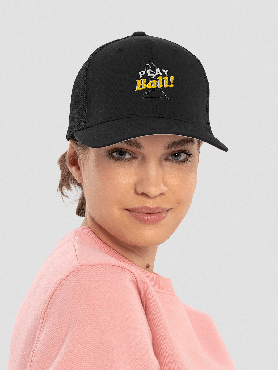 Play Ball! Flexfit Mesh Trucker Hat – Unisex Embroidered Cap product image (2)