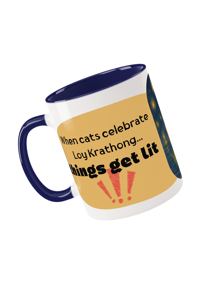 Loy Krathong Cats Gone Festive Ceramic Mug product image (2)