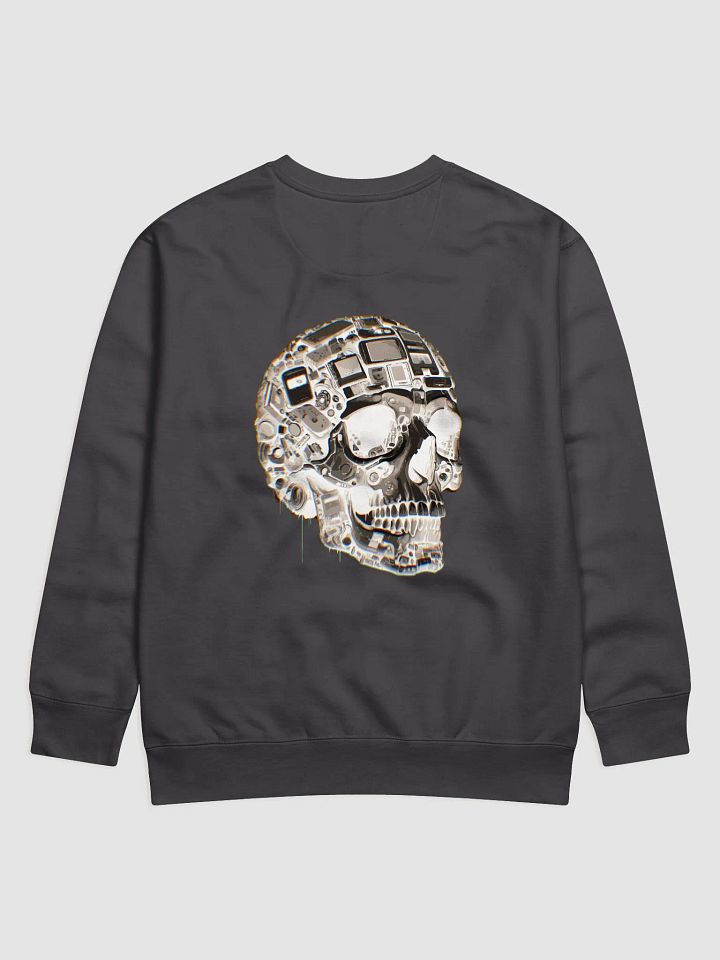 VACIO NEGATIVE Techno Skull Glitch Premium Crewneck Sweatshirt product image (1)