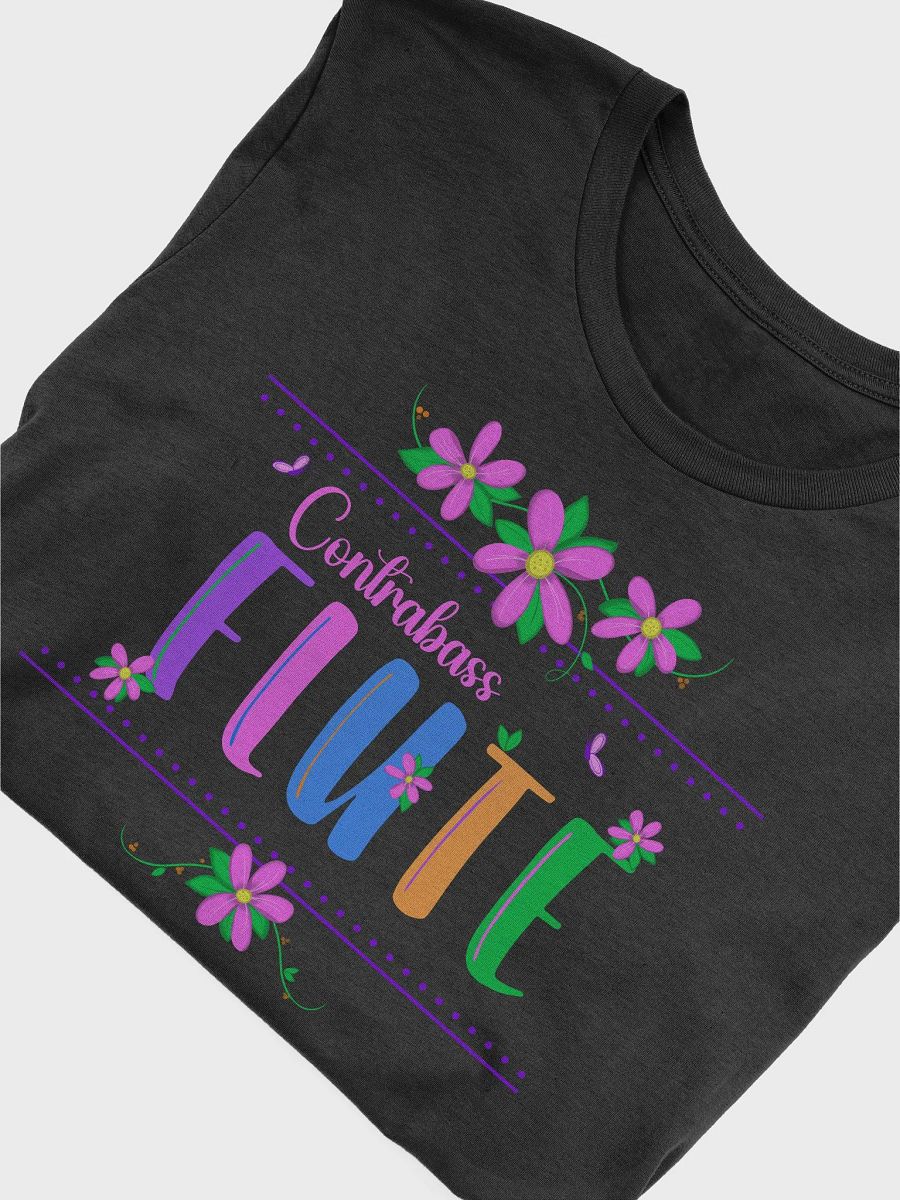 Unisex Fit - Floral T Shirt (Bl or W)- Pink Contra Letters product image (4)