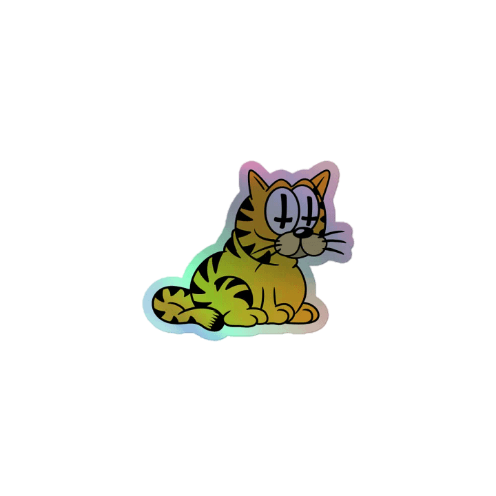 Startle Cat-Holographic Sticker product image (1)