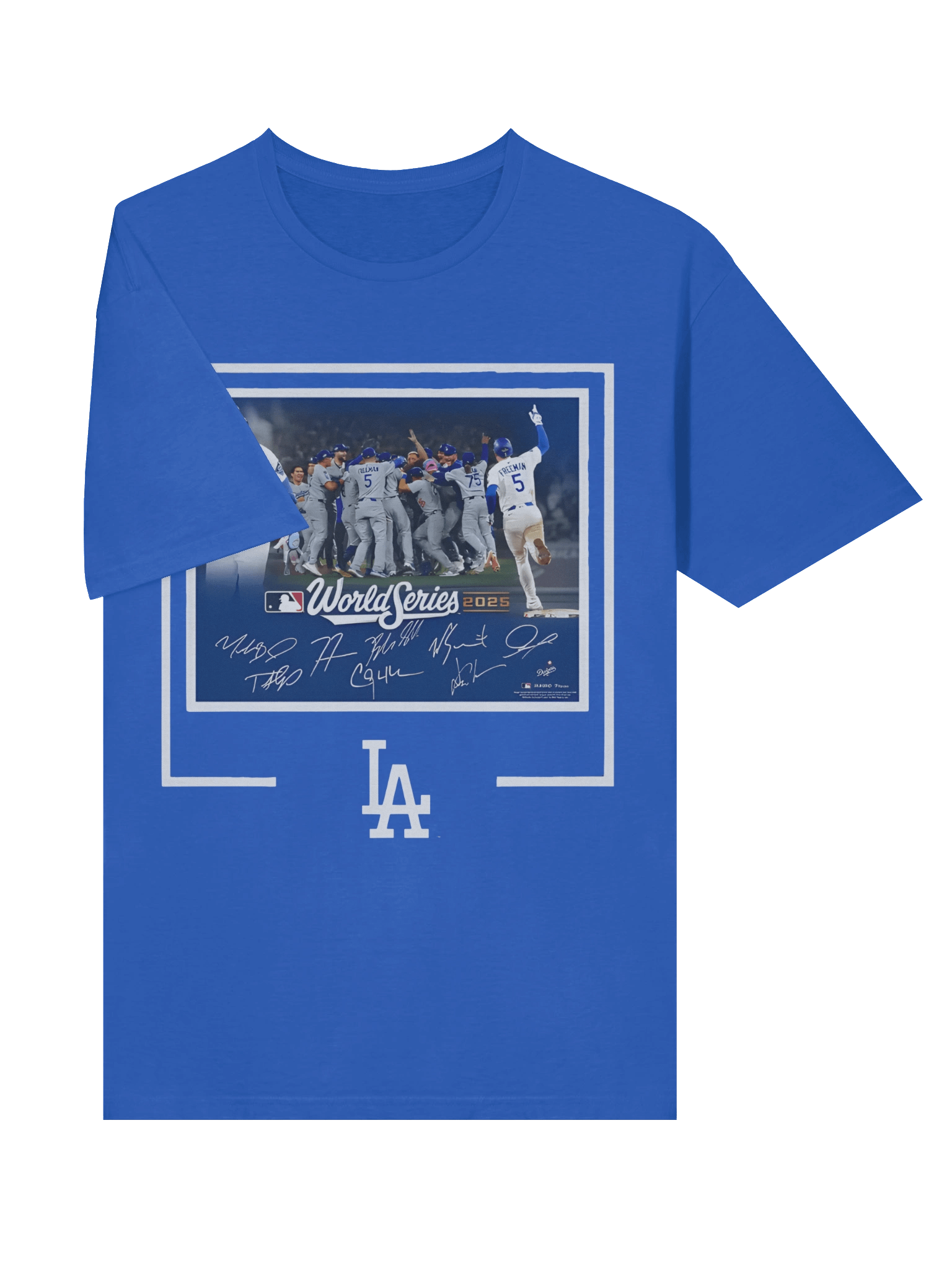 Dodgers Autographed World Series Signatures T-Shirt product image (43)