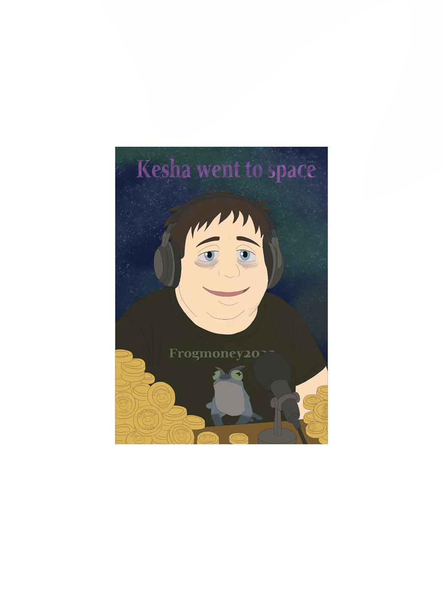 FROGMONEY2025 Kesha Went To Space Meme-orial Print product image (1)