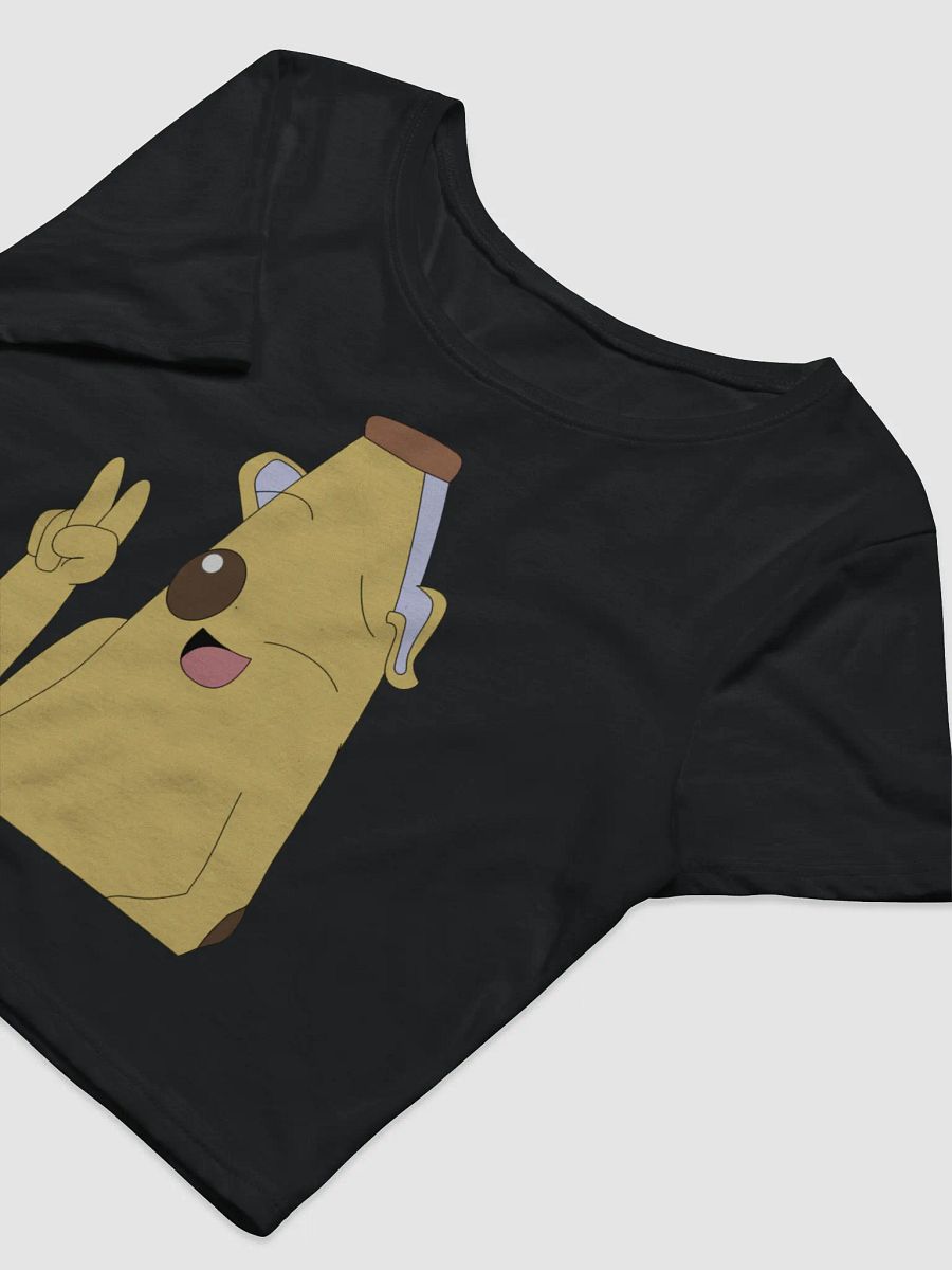 Peace Out Yellow Cartoon Crop Tee product image (5)