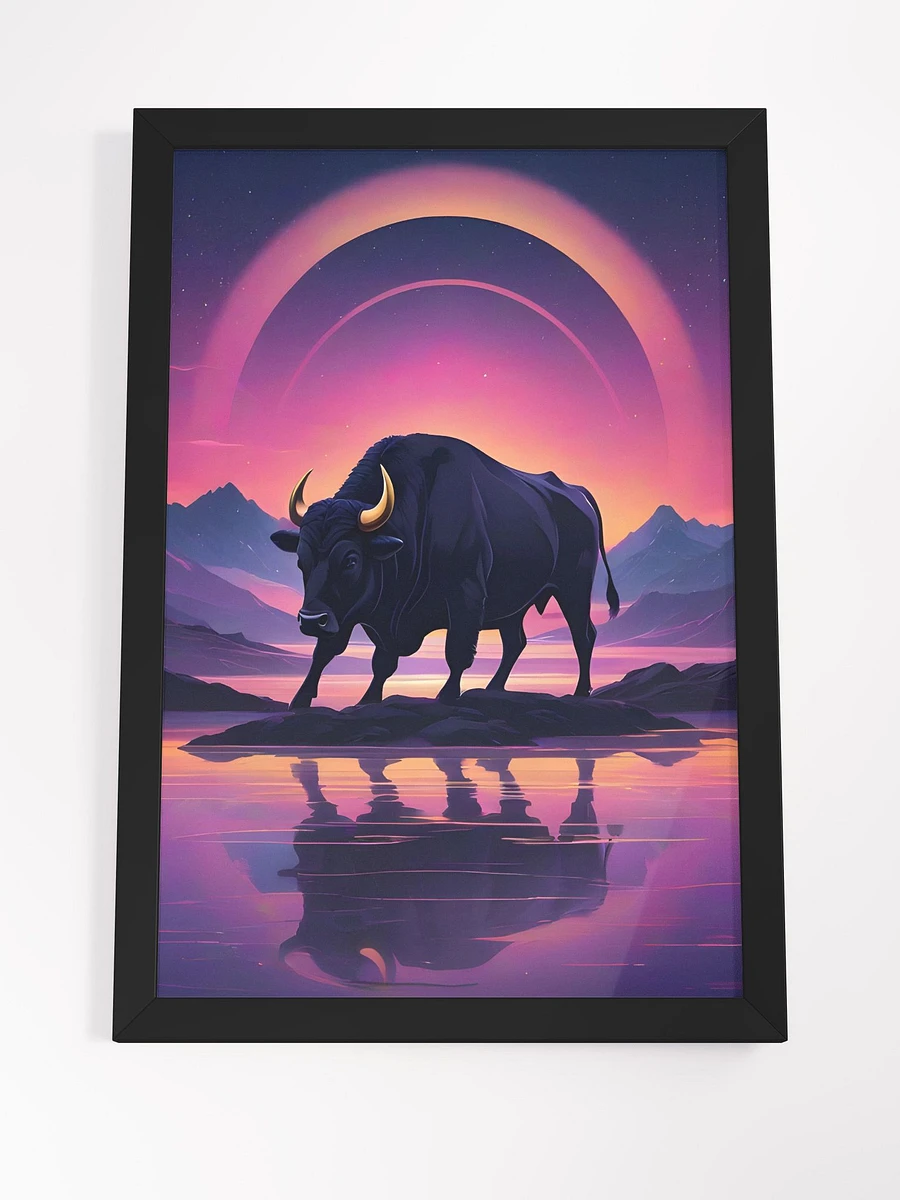 Neon Bull Framed Poster product image (5)