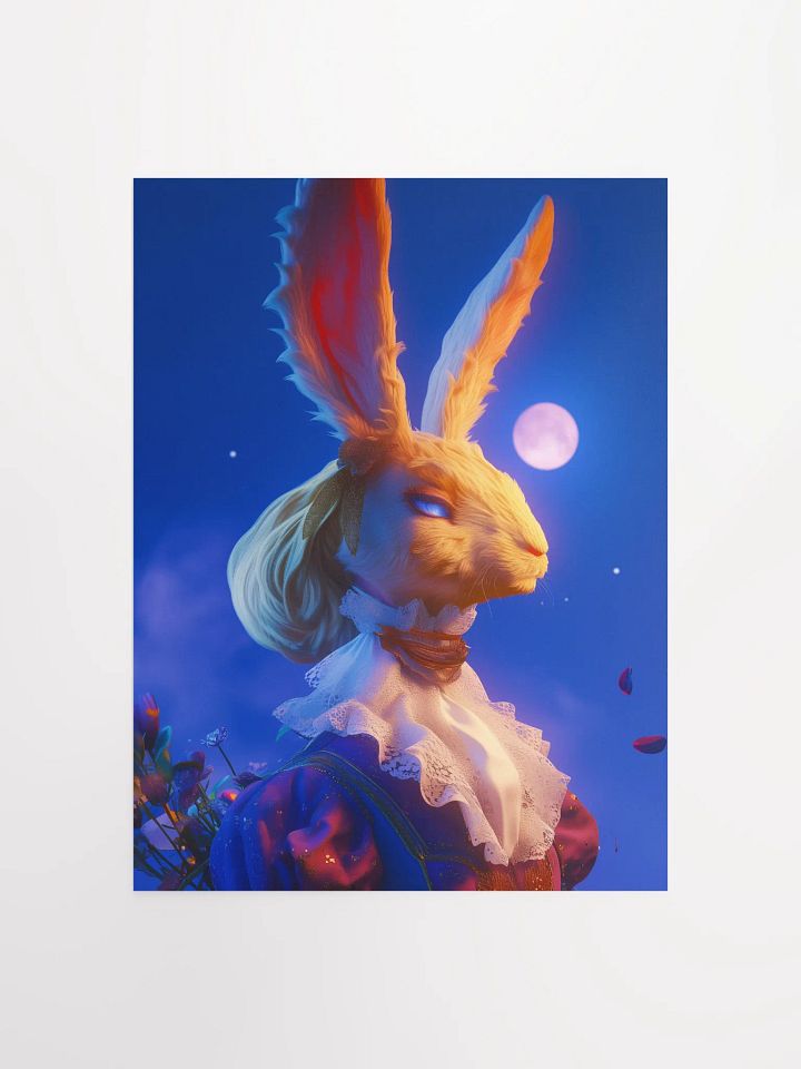 Moonlit Victorian Rabbit Poster product image (2)