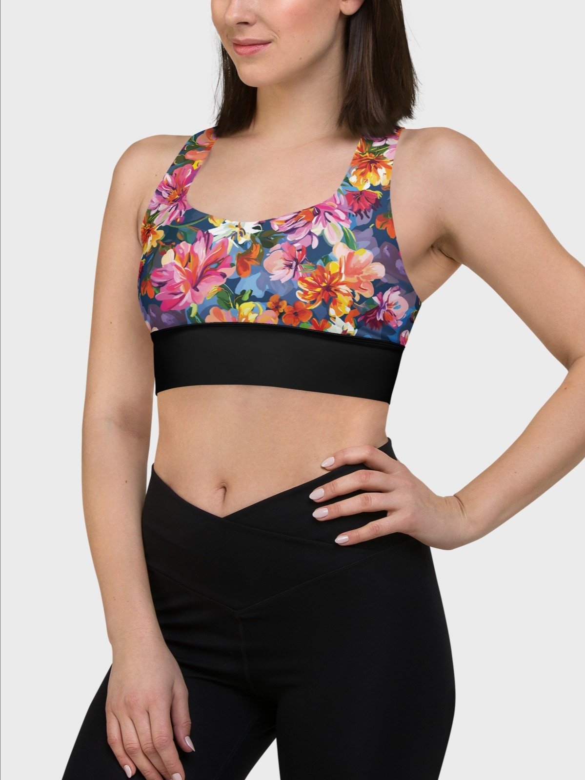 Hight Impact Bra "Bold Abstract Florals" product image (3)