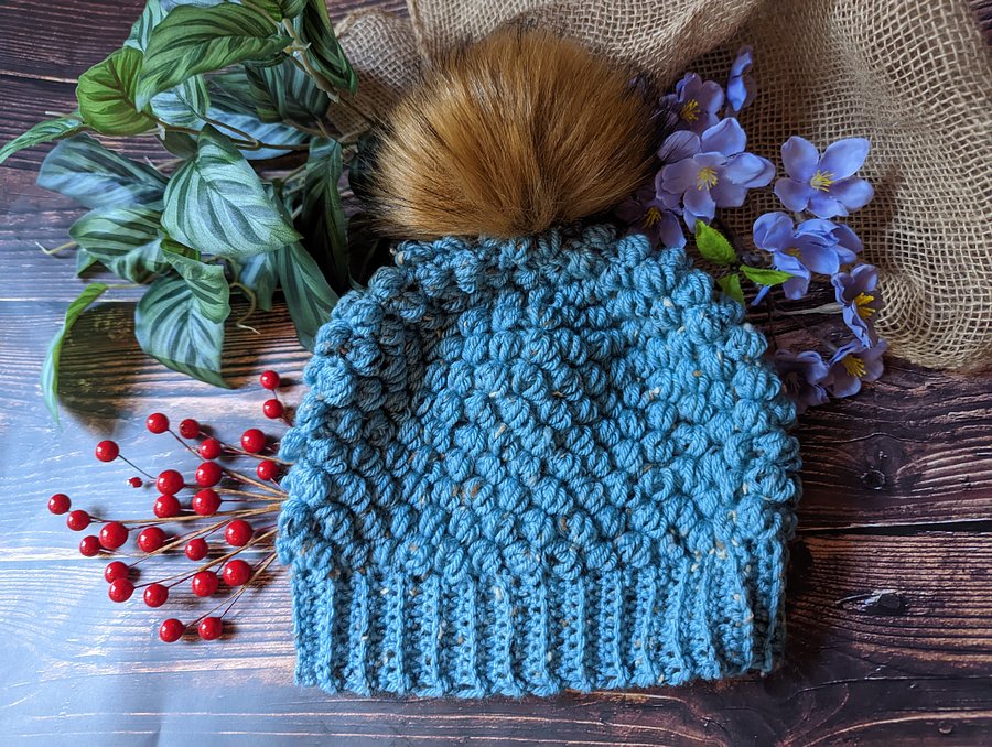 Posh Puffs - Blue Tweed product image (1)