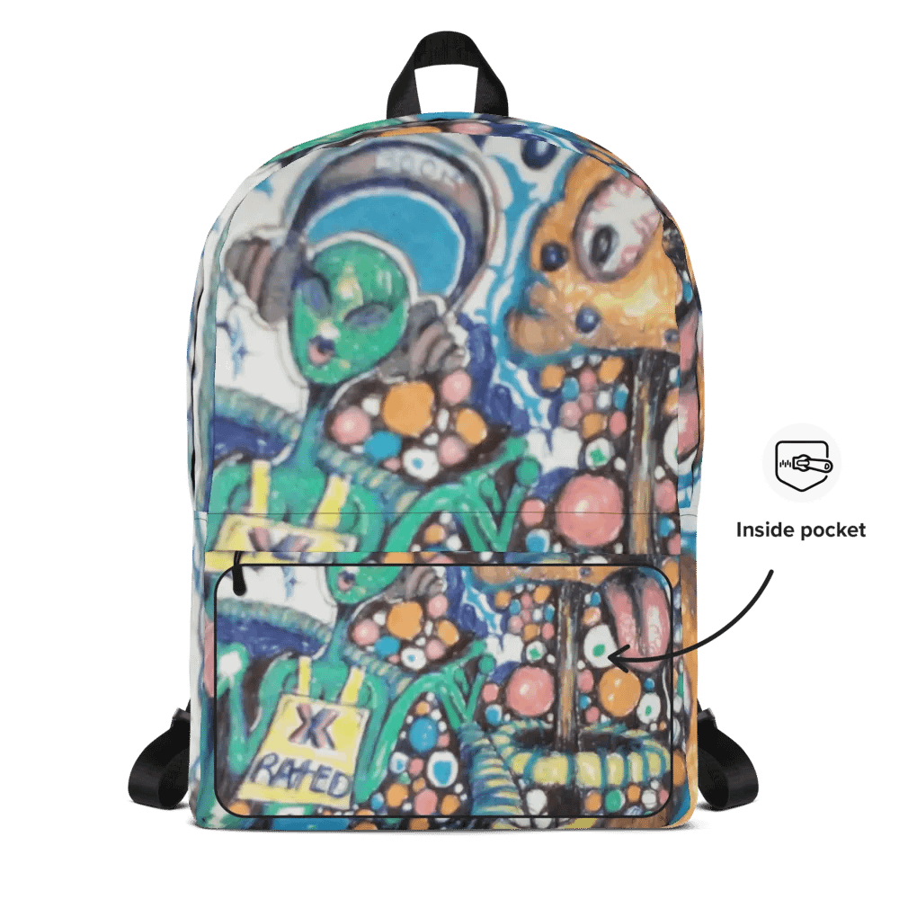 Whimsical Boom and Horn All-Over Backpack product image (12)