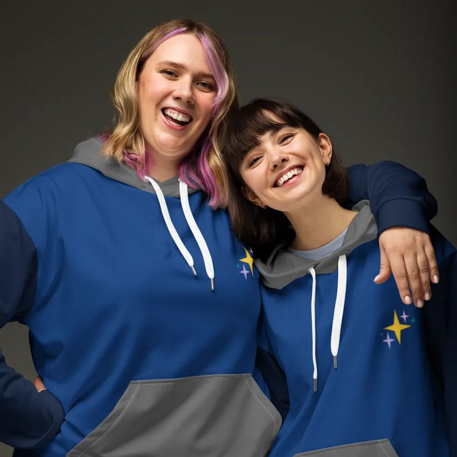stardust colorway hoodie (blue & grey ver.) product image (3)
