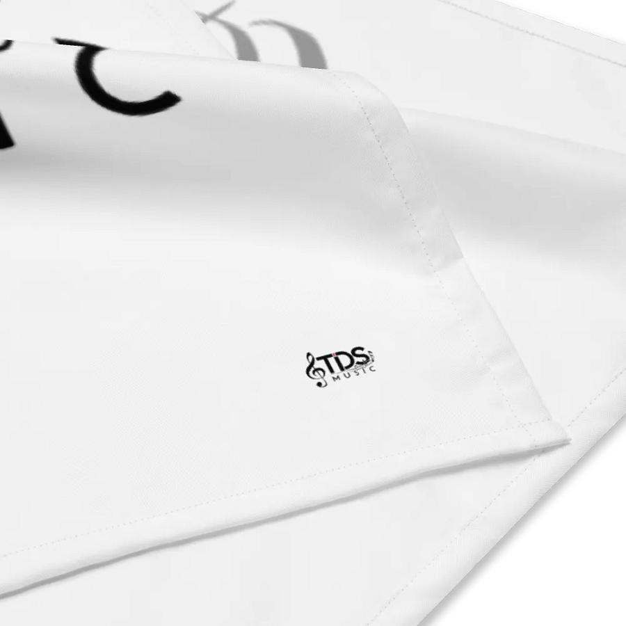 TDS Music All-Over Print Bandana - White - Music-Themed Design product image (4)