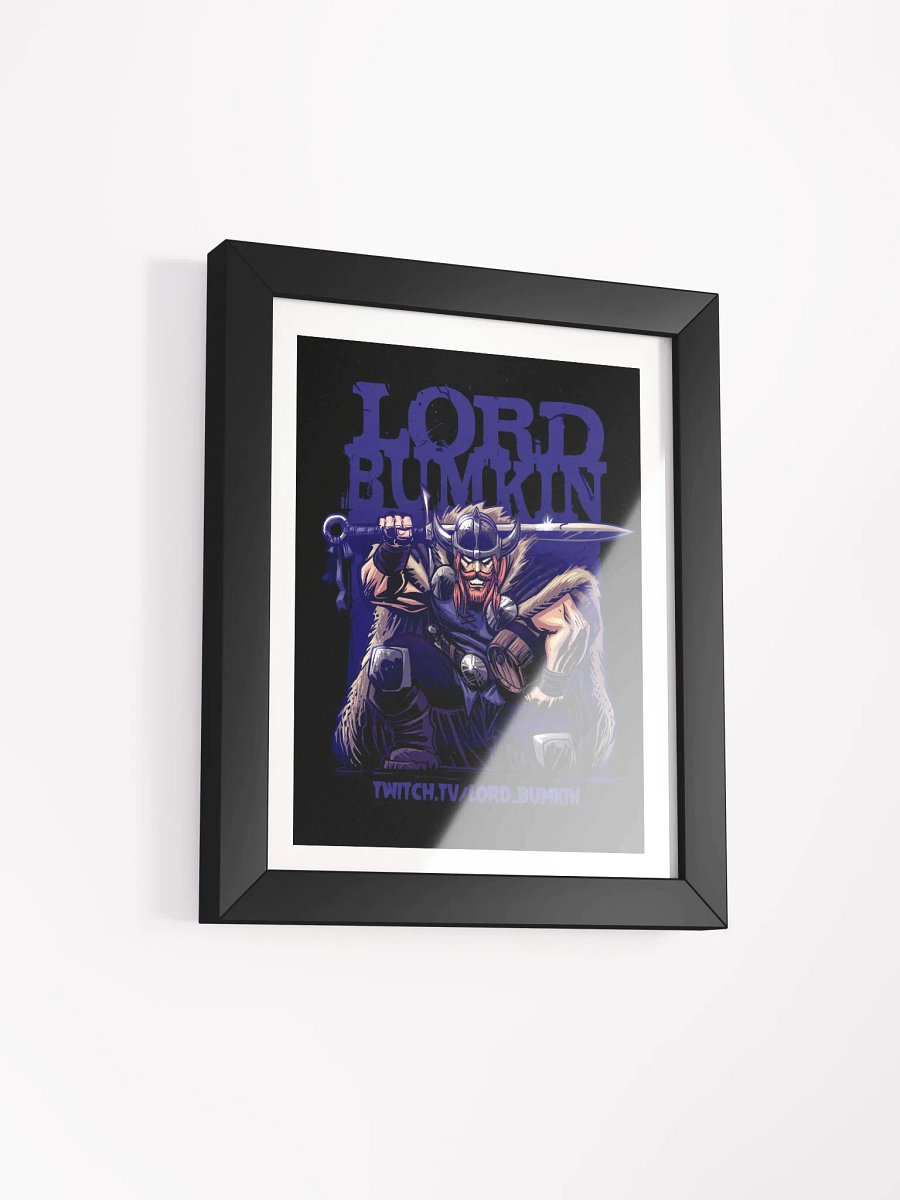 kneeling viking poster framed product image (2)