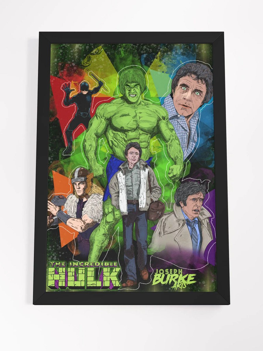 The Incredible Hulk TV Series Framed 12x18 Art product image (4)