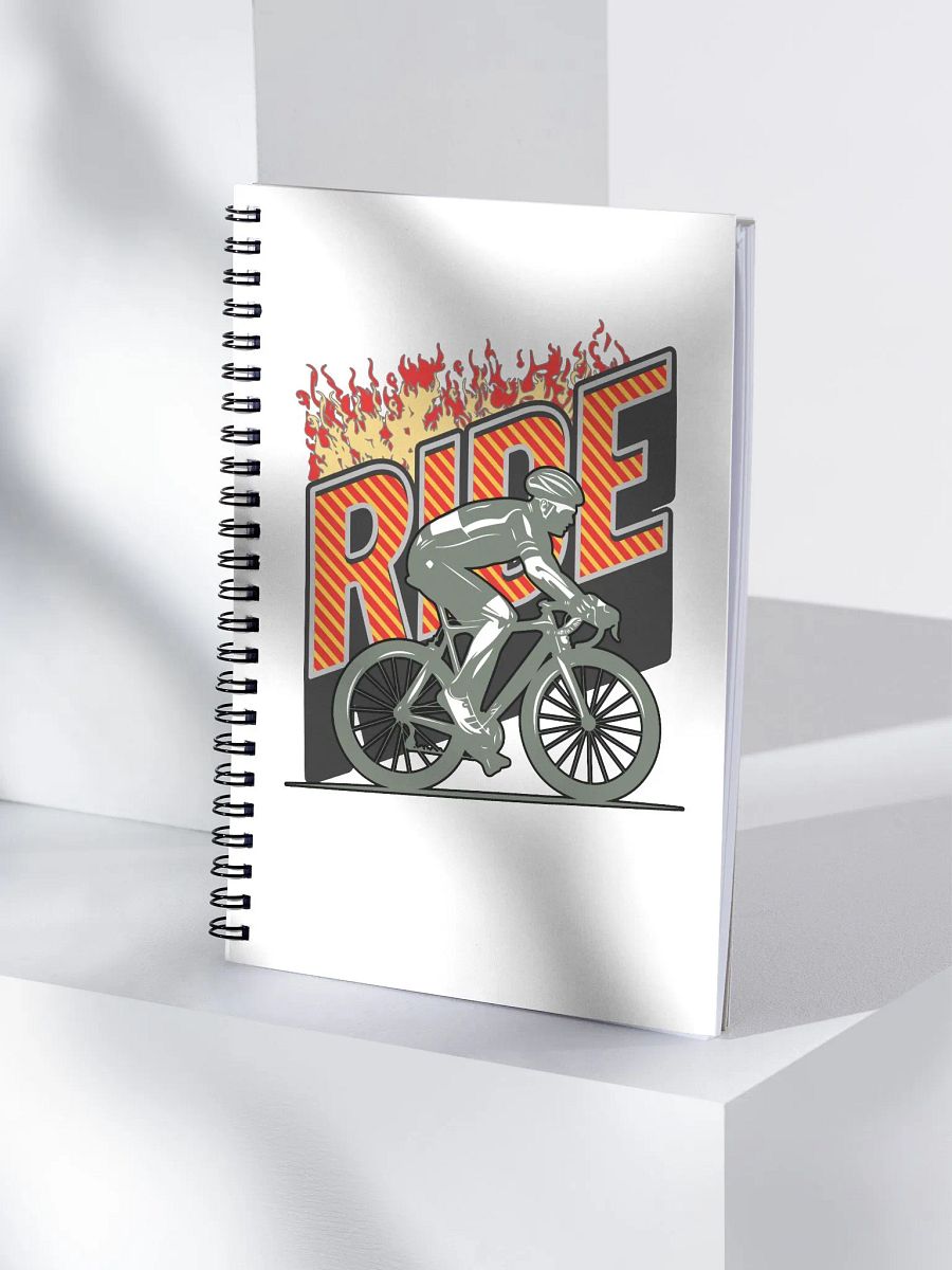 Ride Cycling Fiery Spiral Notebook product image (3)