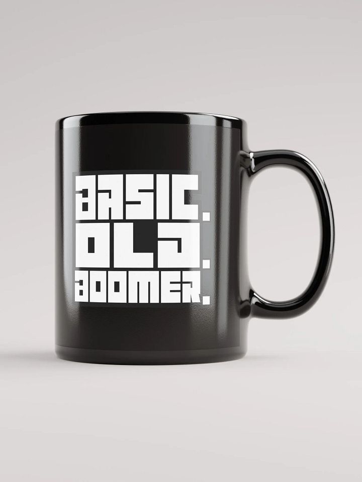 BASIC OLD BOOMER BLACK MUG product image (1)