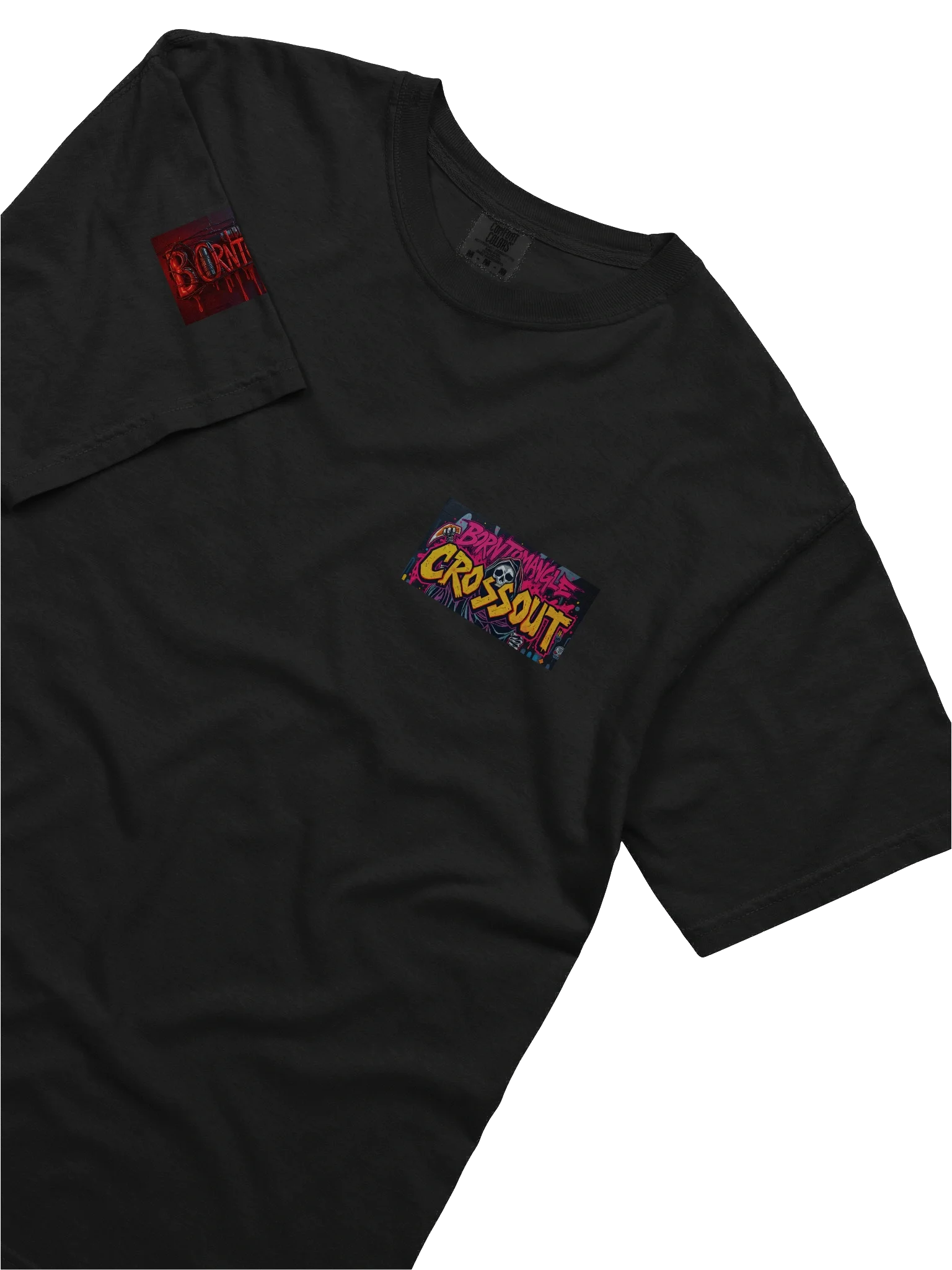 BORN TO MANGLE Graffiti Crossout T-Shirt product image (5)