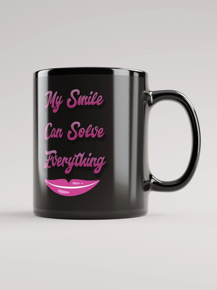 My Smile Can Solve Everything Black Mug product image (1)