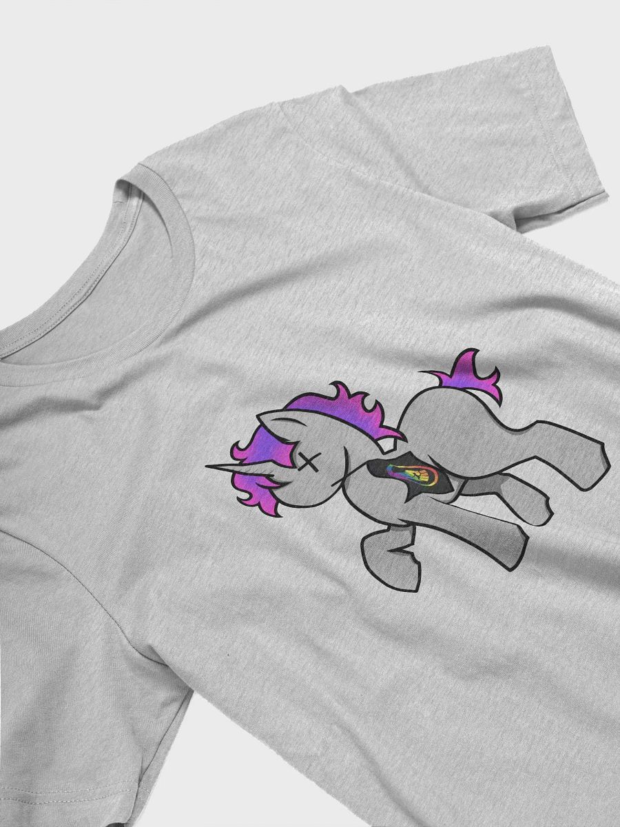 Unicorn + rainbow BLM logo flag T-Shirt product image (3)