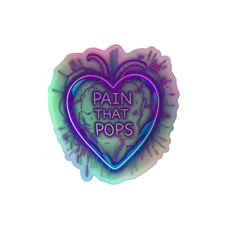 Bleed Neon (Pain That Pops) Holographic Stickers product image (2)