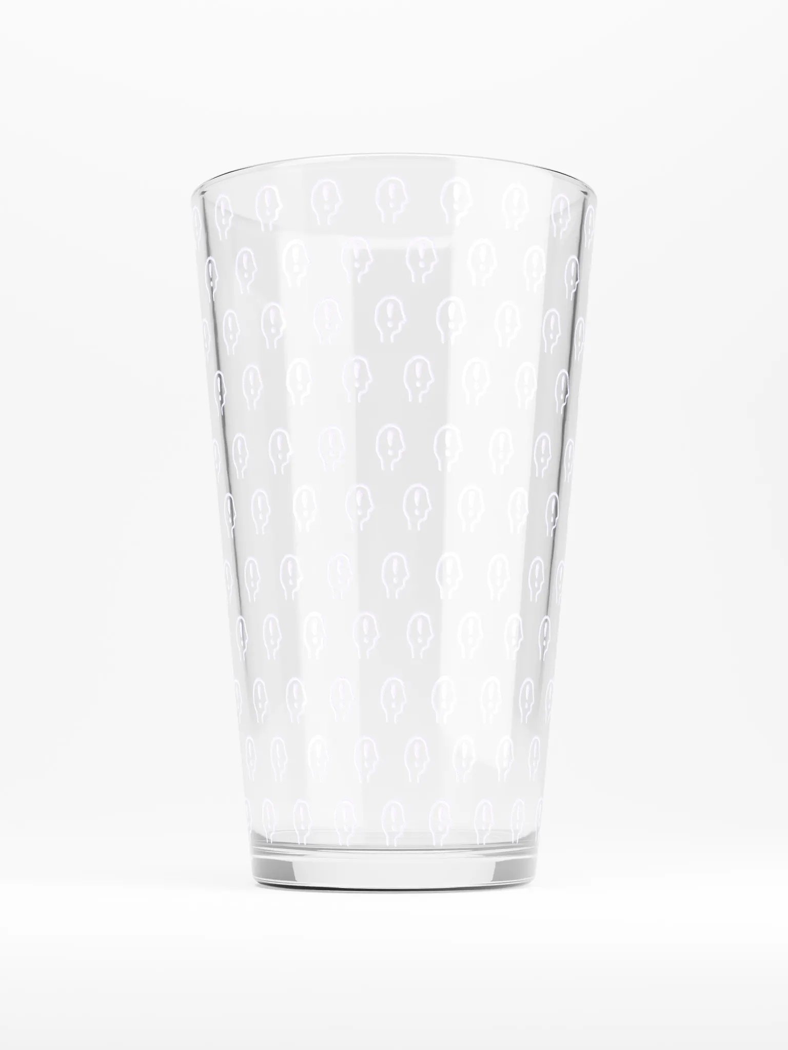 exclaiming mentally (repeating lavender design) pint glass product image (1)