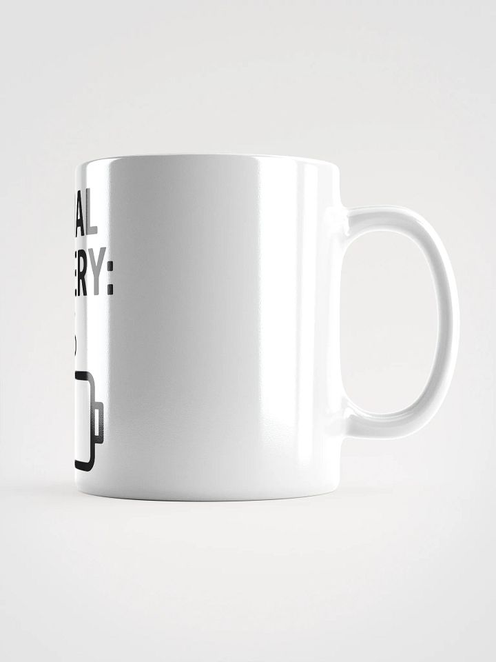 Social Battery: 1% Mug – Funny Introvert Coffee Cup for Low Energy Days product image (2)