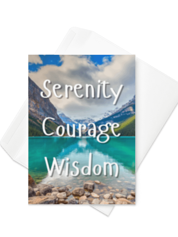 Serenity, Courage & Wisdom Greeting Card product image (3)