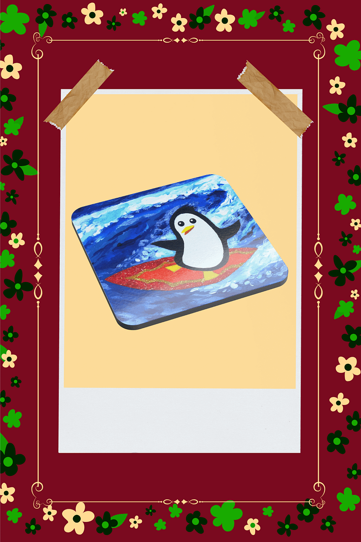 Surfing Penguin Coaster product image (1)