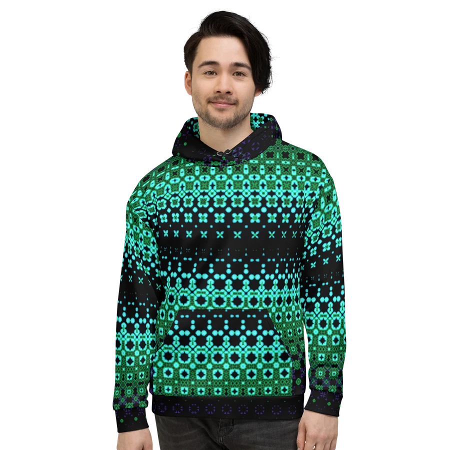 Abstract Green Modern Pattern Unisex All Over Print Hoodie product image (6)