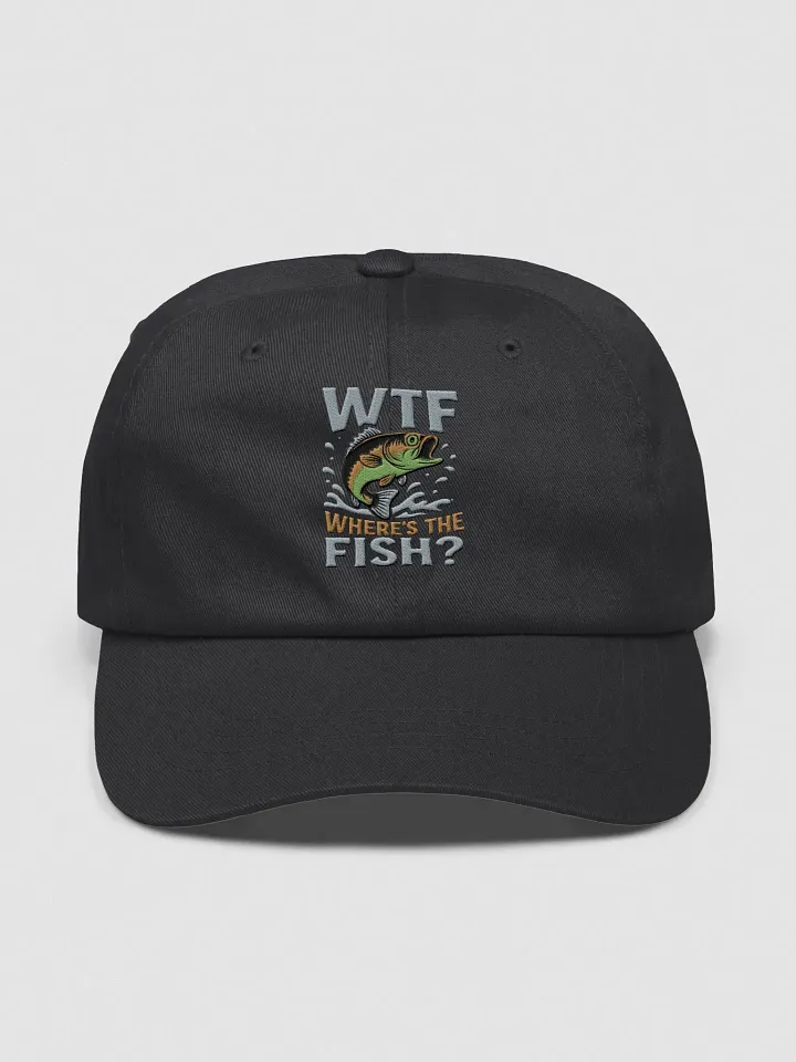Funny Fishing Dad Hat – WTF Where’s the Fish Quote product image (2)