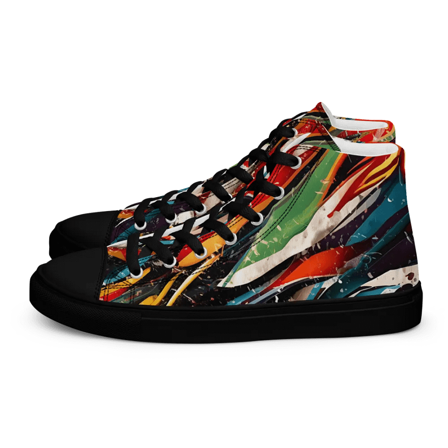 Chromatic Chaos High Top Canvas Shoes product image (1)