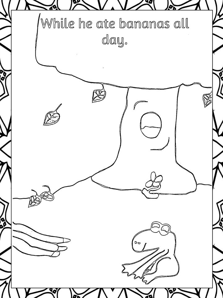 The Banana Bunny Bum Coloring Story for Kids product image (2)
